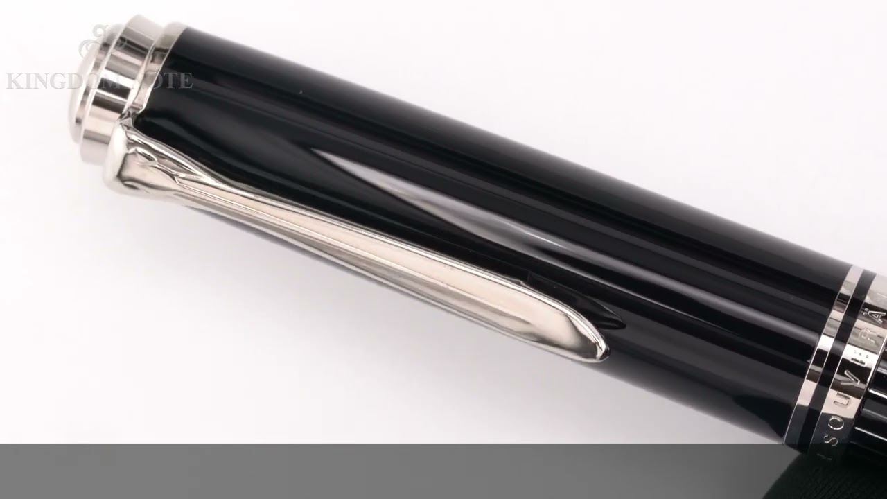 Pelikan 万年筆 ストライプデザイン 黒m815