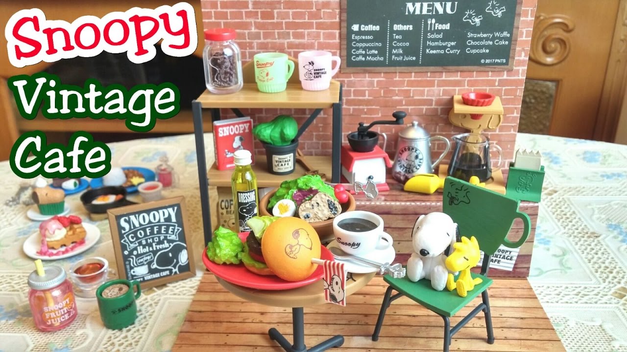Re-Ment Snoopy Vintage Cafe リーメント スヌーピー ヴィンテージ