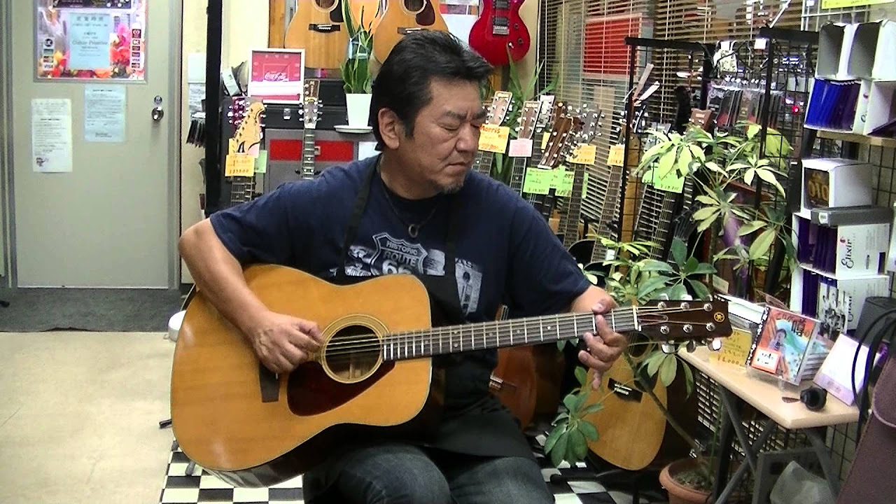 72年製 YAMAHA FG160 グリーンラベル ギターフロンティア - YouTube