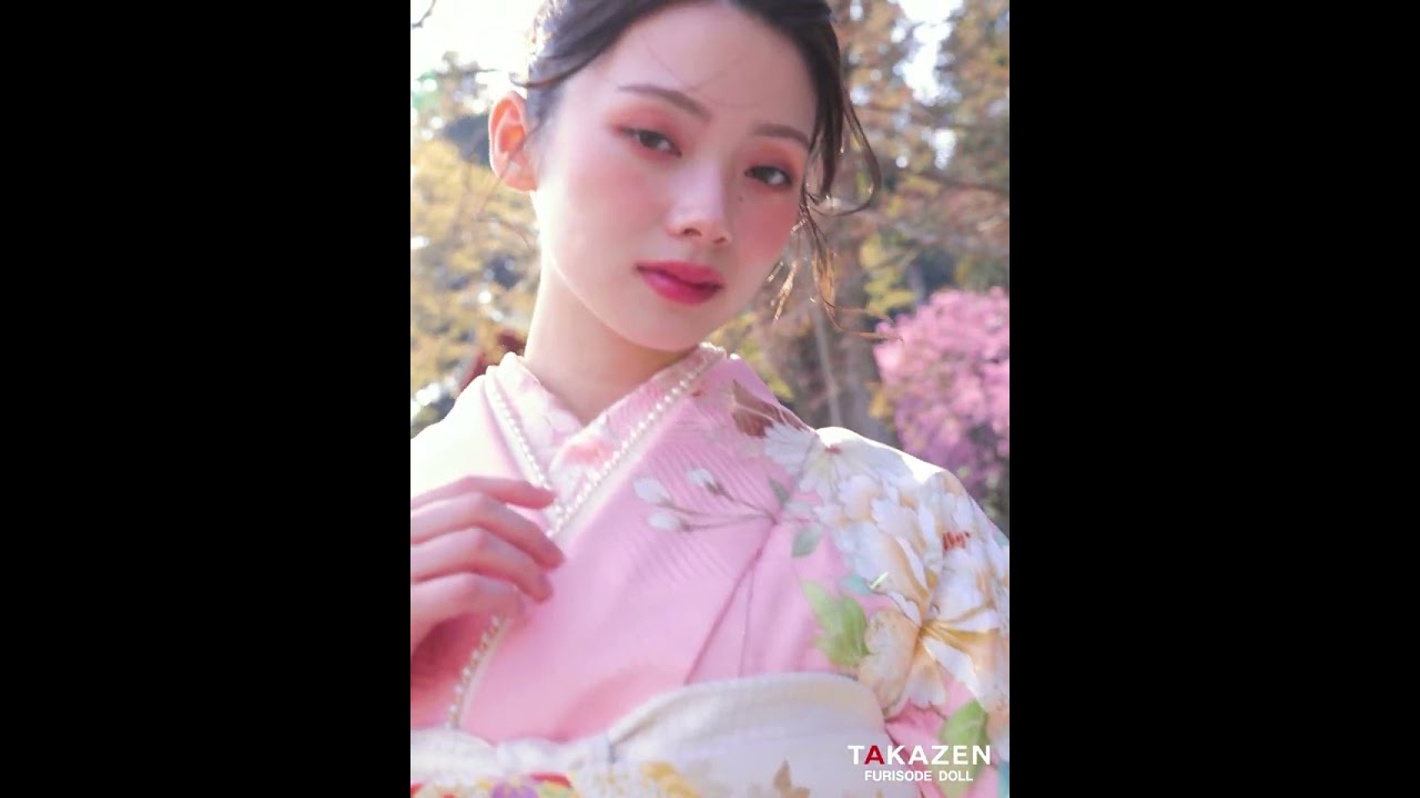 うすピンクの可愛らしい牡丹の振袖フルセット うすピンクの可愛らしい