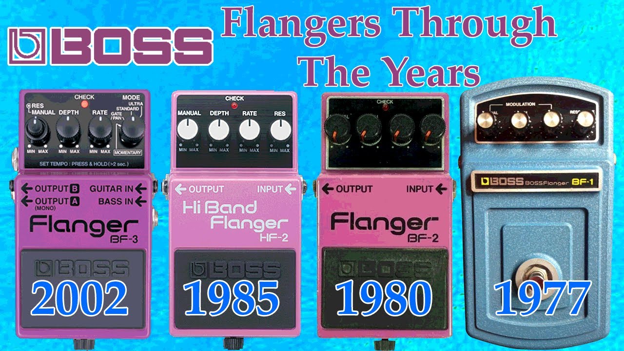 Boss Flangers Through The Years (BF-1, BF-2, BF-3, HF-2