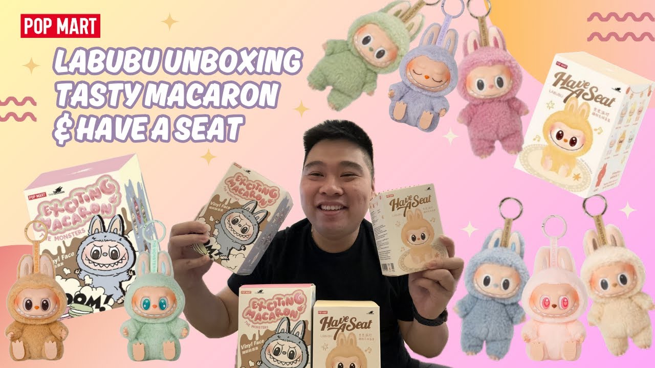 POP MART: Labubu Unboxing - Tasty Macaron & Have a Seat - YouTube