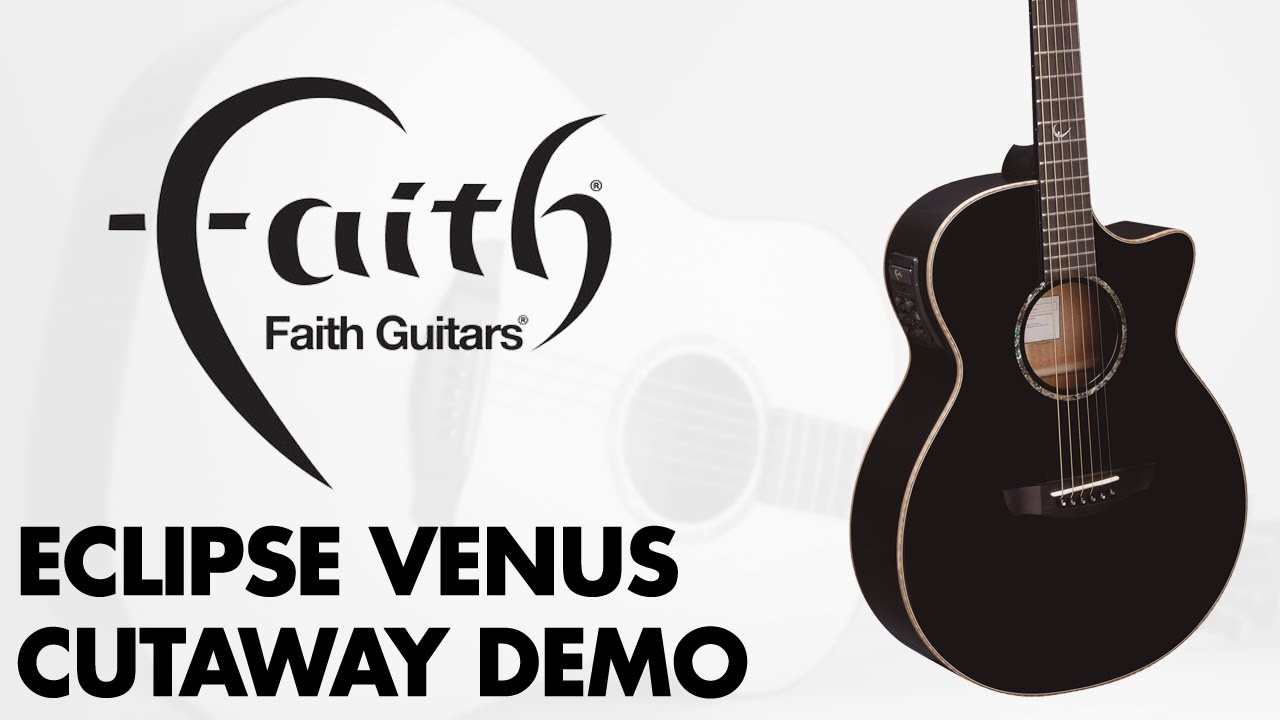 Faith Eclipse Venus Cutaway Concert Electro Acoustic Demo at GAK