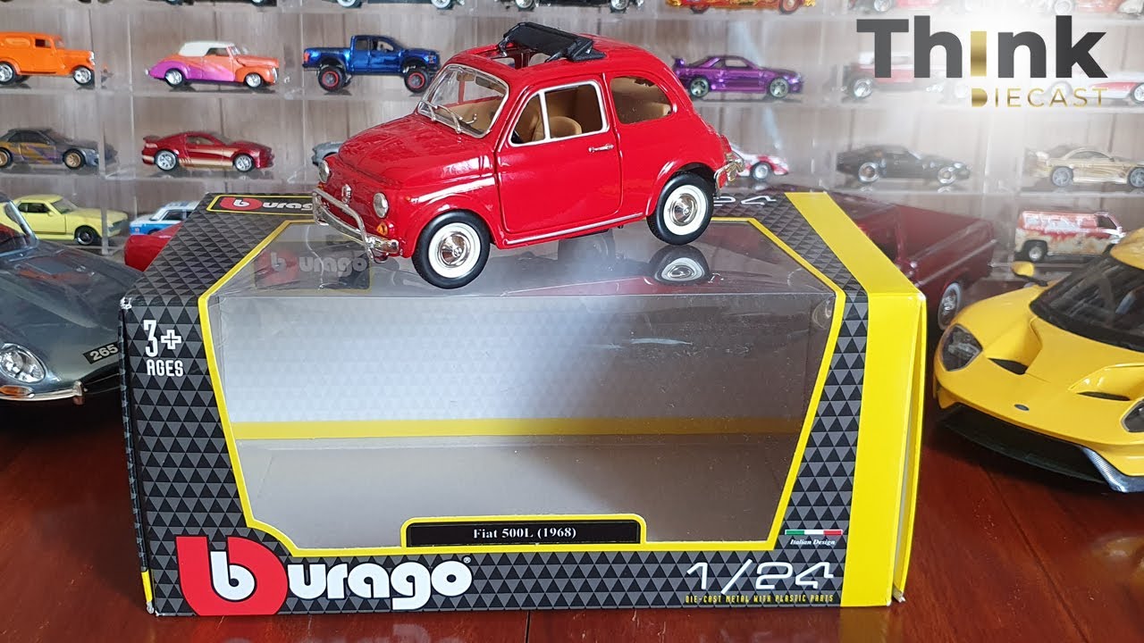 UNBOXING | Bburago 1968 Fiat 500L 1/24 scale | Think Diecast - YouTube