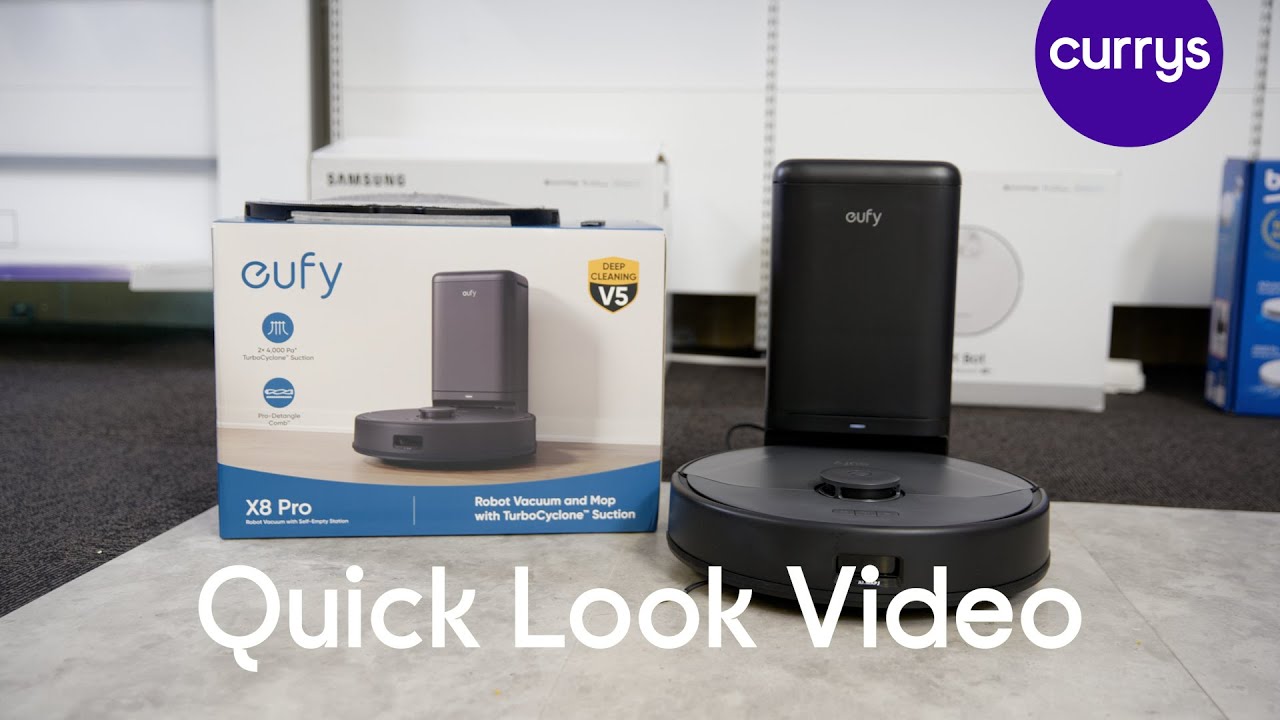 EUFY Clean X8 Pro Robot Vacuum Cleaner with Self-Empty Station