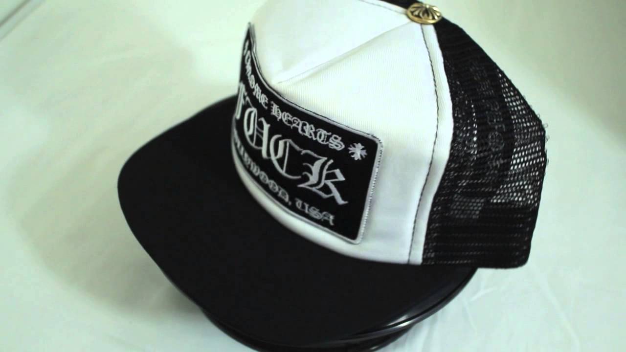 Chrome Hearts Fuck Black White Mesh Trucker Cap / クロムハーツ
