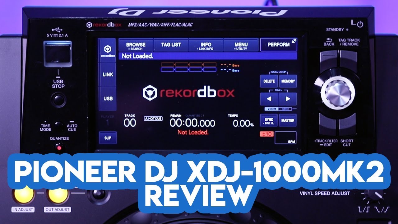 Pioneer DJ XDJ-1000MK2 Media Player Review - Digital DJ Tips