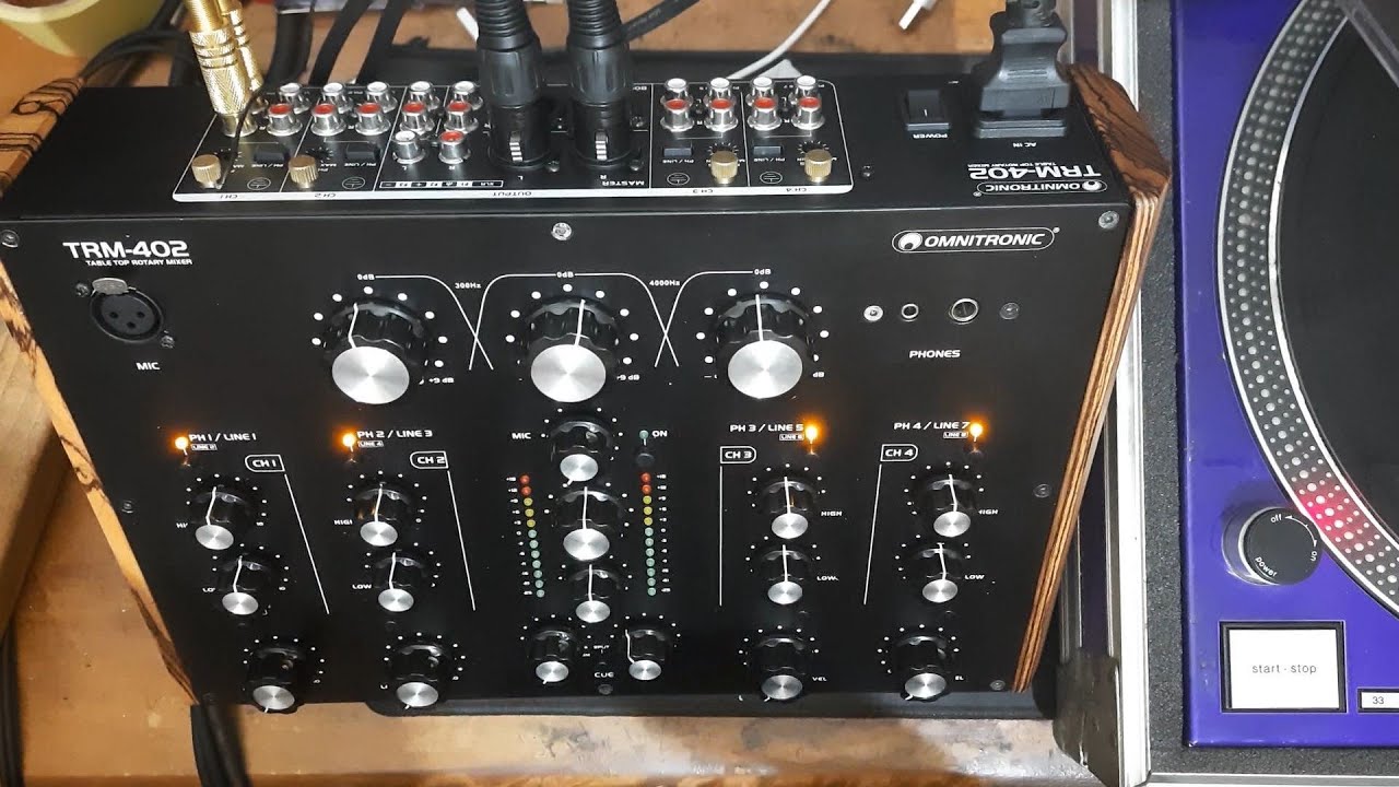 Omnitronic TRM-402 DJミキサー 3チャンネル Omnitronic TRM-402 DJ