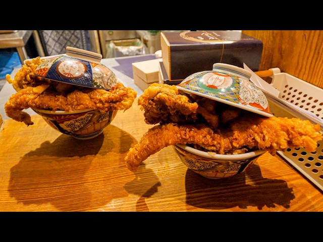 Tempura rush! Customers flock to the extra-large tempura bowls