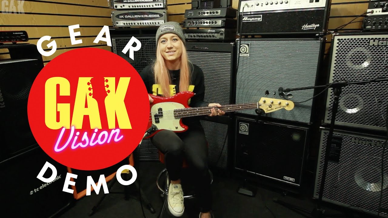 GAK BASS : Fender Mustang Bass PJ (Torino Red) - YouTube