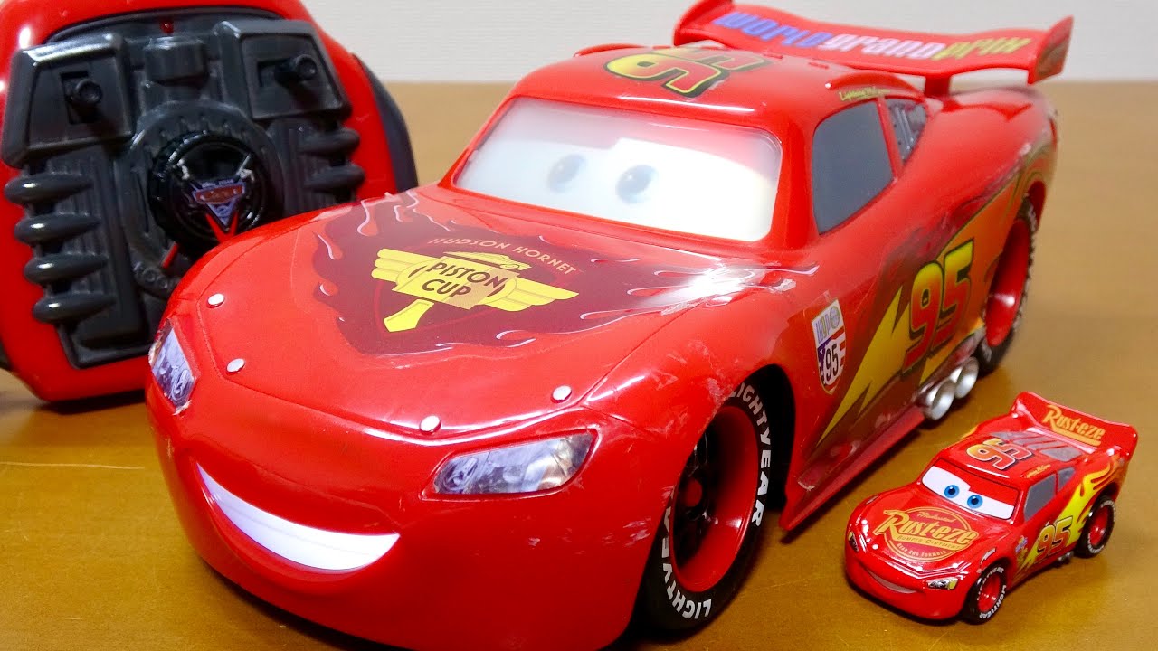 カーズ】中古で見つけた喋るマックィーンRCが凄すぎる！表情豊かな旧型