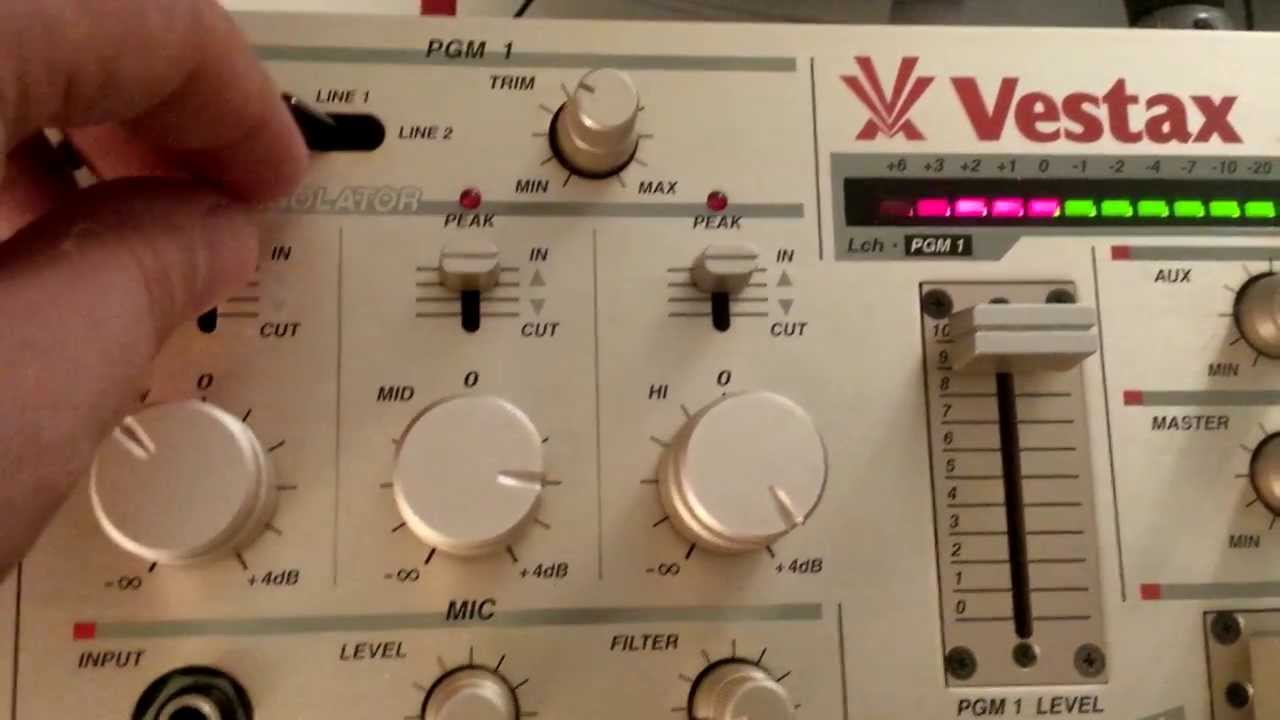 Vestax PMC-250 DJ MIXER ベスタックス ロータリーミキサー Vestax PMC