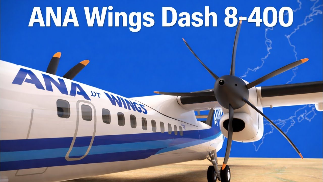 1 Hour, 74 Seats, No Frills? ANA Wings Dash 8-400 Review - YouTube