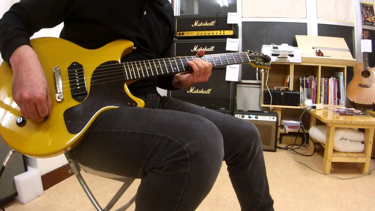 Burny RTV-55 レスポールJr.TVモデル Crunch - YouTube