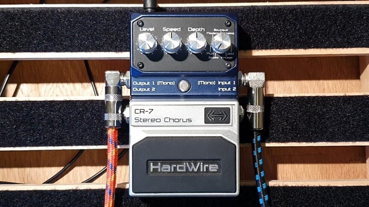 DigiTech Hardwire CR-7 Chorus: initial meanderings - YouTube