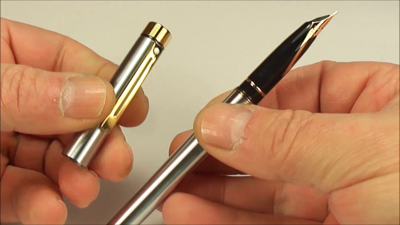 SHEAFFER 1001XG CLASSIC TARGA FOUNTAIN PEN - YouTube
