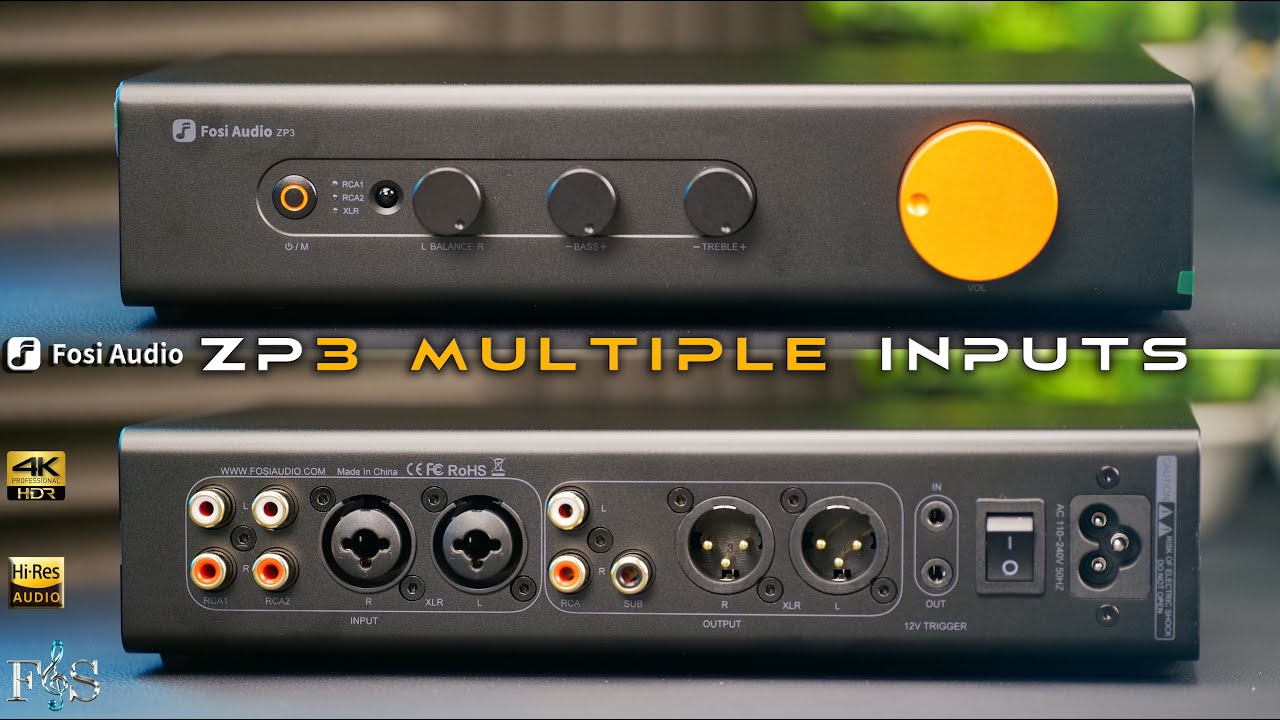 FOSI AUDIO ZP3 Balanced Preamplifier - YouTube