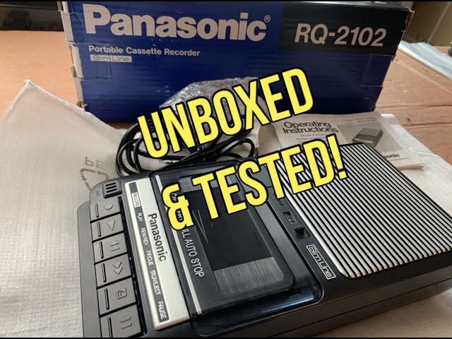 Panasonic RQ-2102 Cassette Recorder Unboxing, Teardown & Demo
