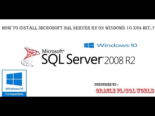 How to Install SQL Server 2008 R2 Step by Step - YouTube