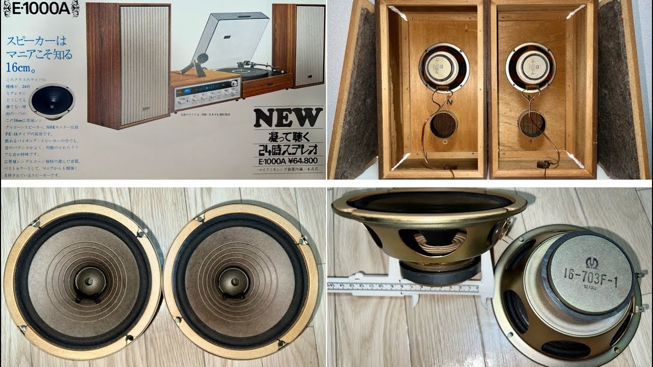 往年の名器Pioneer 16cmフルレンジスピーカー PE-16Mペア PE-16