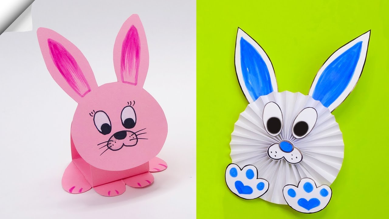 12 PAPER RABBIT - PAPER CRAFTS EASY - YouTube