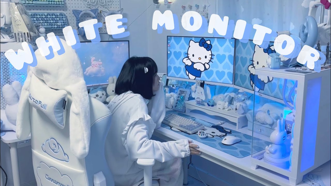 A desk with a light blue finish ❕ Unboxing and review of the