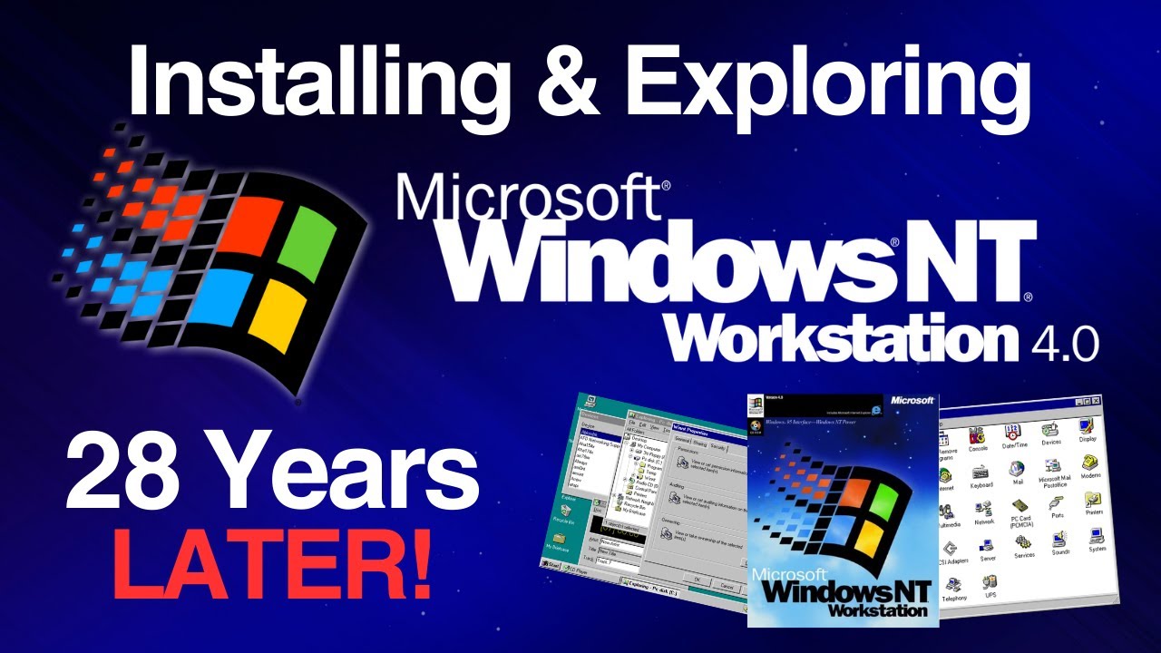 Microsoft Windows NT Workstation 4.0 - 28 Years Later! - YouTube