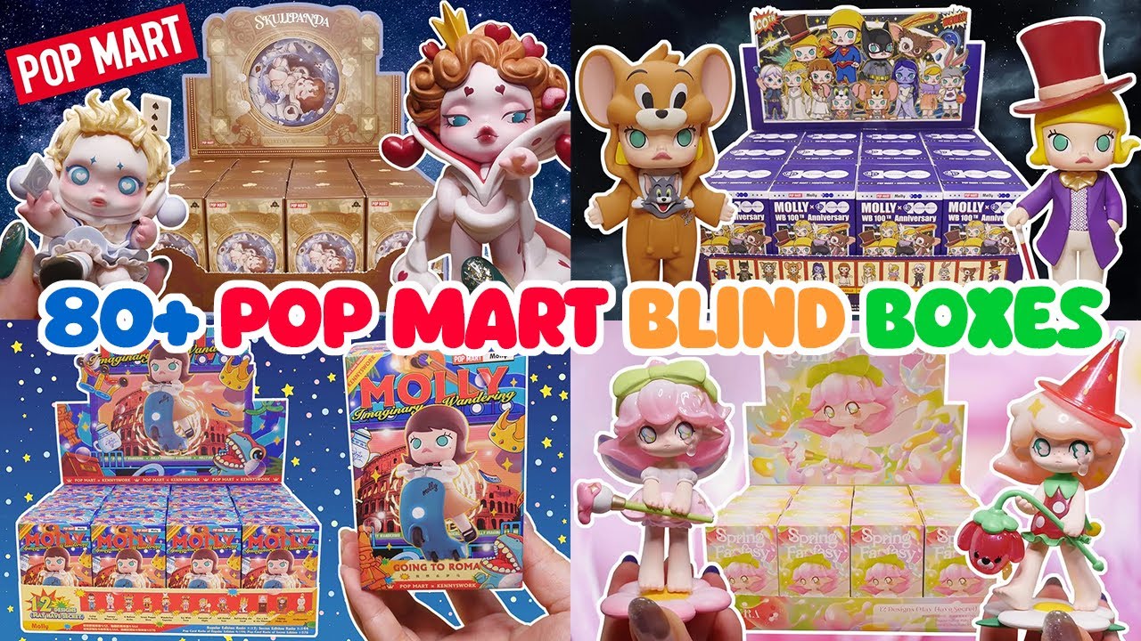 80+ POP MART BLIND BOXES! 7 FULL SET UNBOXINGS | SKULLPANDA