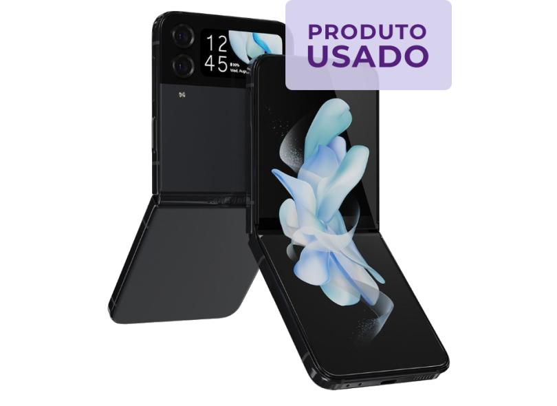 Celular Samsung Galaxy Z Flip4 5G Usado 256GB 8 GB em Promoção é