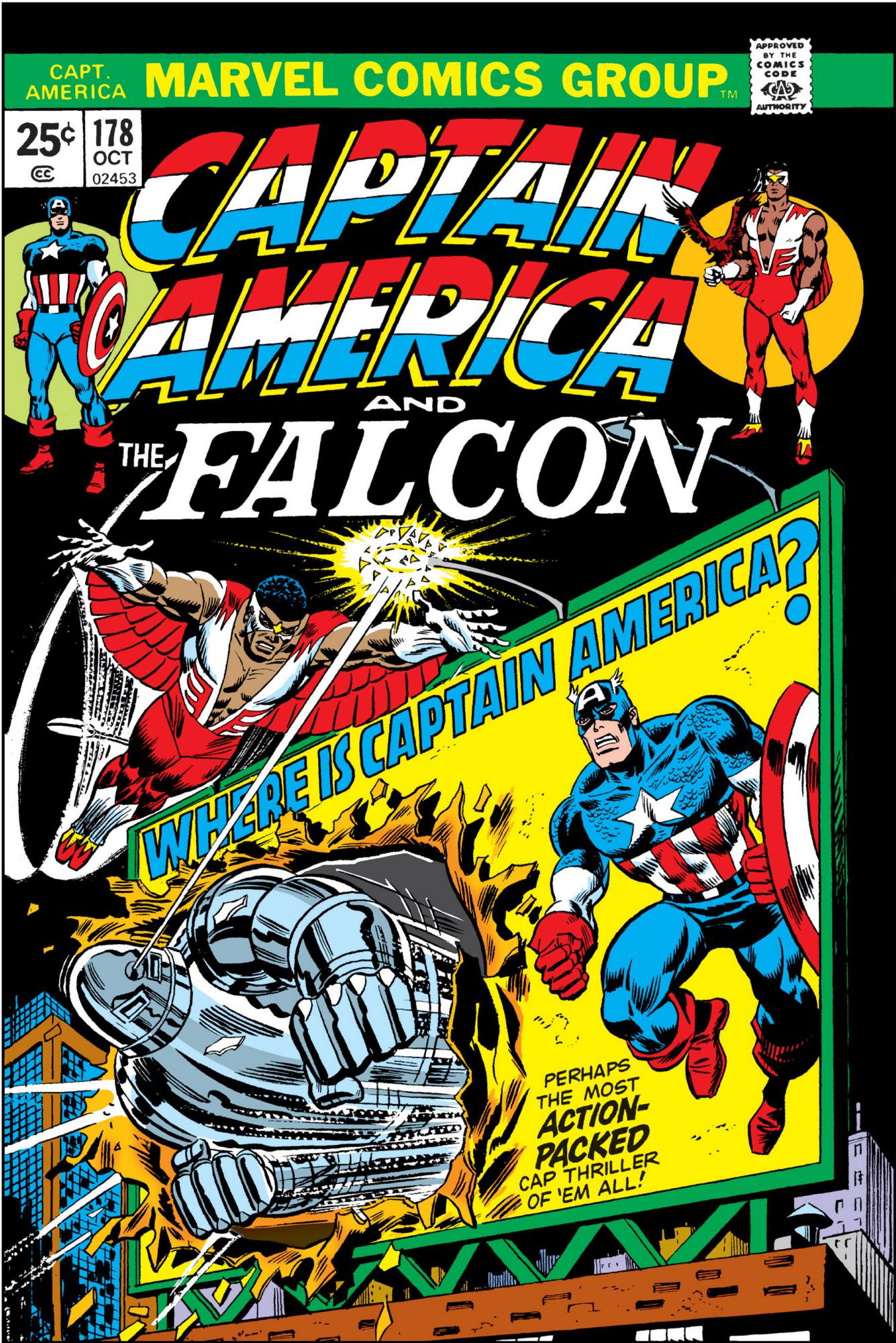 Captain America #176 (August, 1974) | Attack of the 50 Year Old