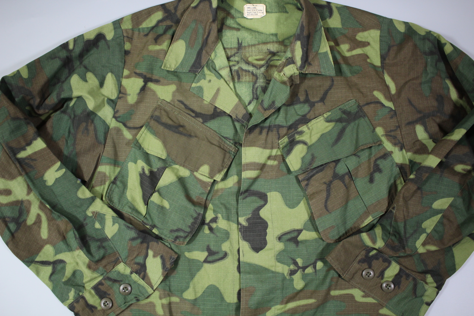 ERDLカモ（グリーンリーフ/ブラウンリーフパターン）ファティーグ