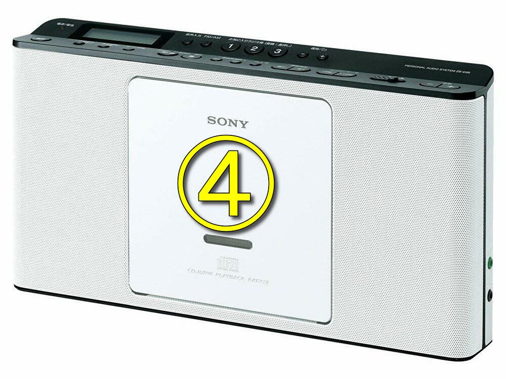 SONY ZS-E80(W) ZS-E80 W CDラジオ ホワイト 中古】ソニー CDラジオ ZS