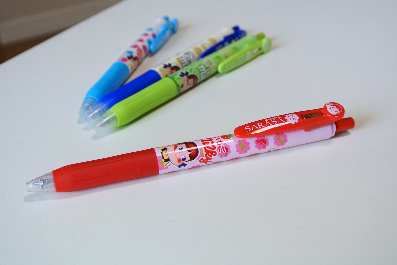 サラサクリップ×不二家 限定香りつきボールペン4色セット ZEBRA サラサ