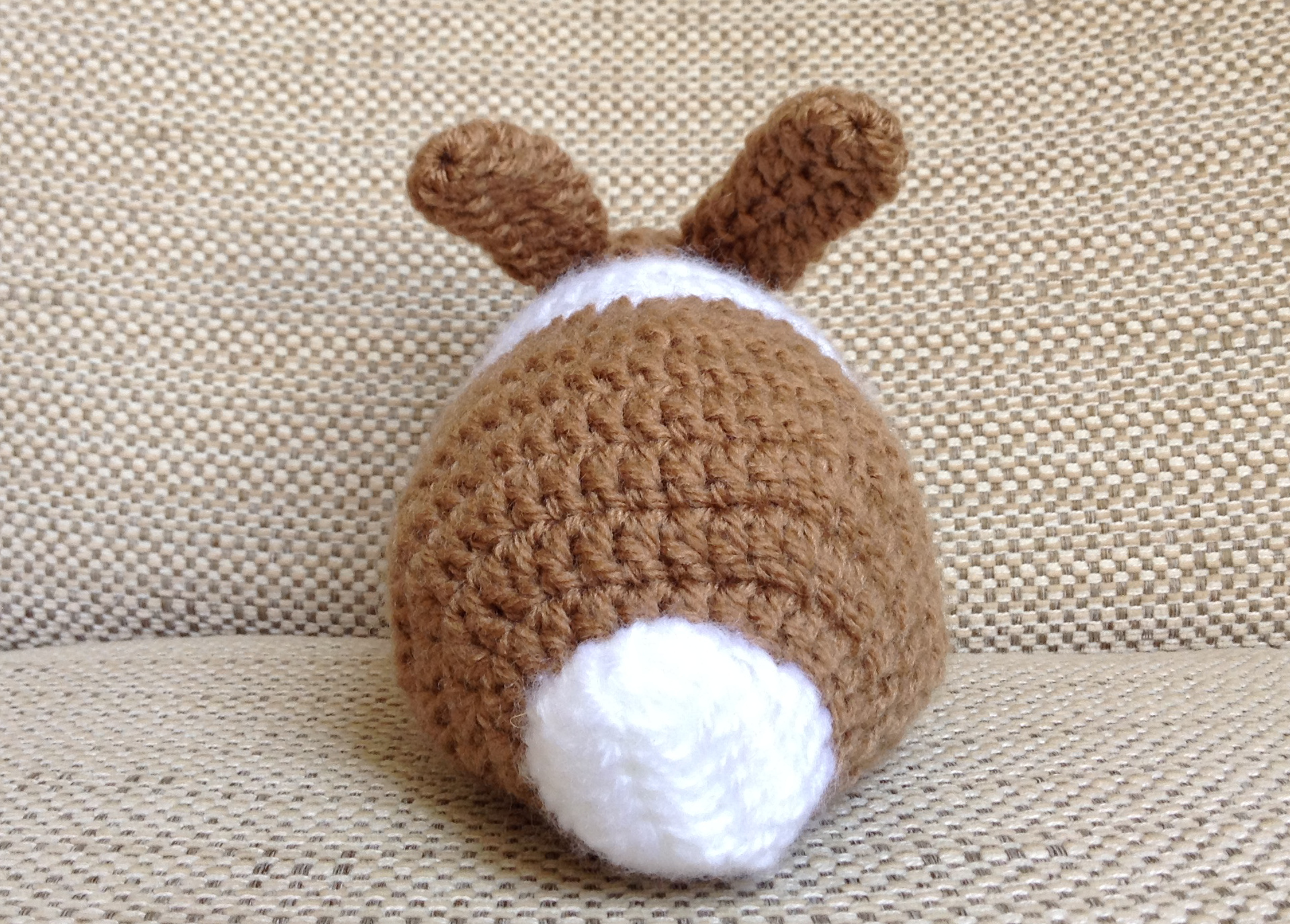 Omochi rabbit amigurumi free pattern / うさぎの「おもち」の