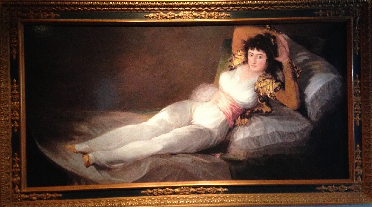 印刷複製画世界の名画 ゴヤ 裸体のマハ 裸のマハ 裸婦 婦人画