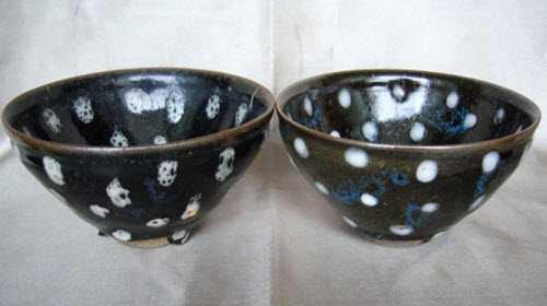 宋代建窯 油滴兎豪天目茶碗 A941