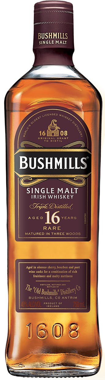 Bushmills Single Malt Irish Whiskey 16 year old 750ml - Yankee Spirits