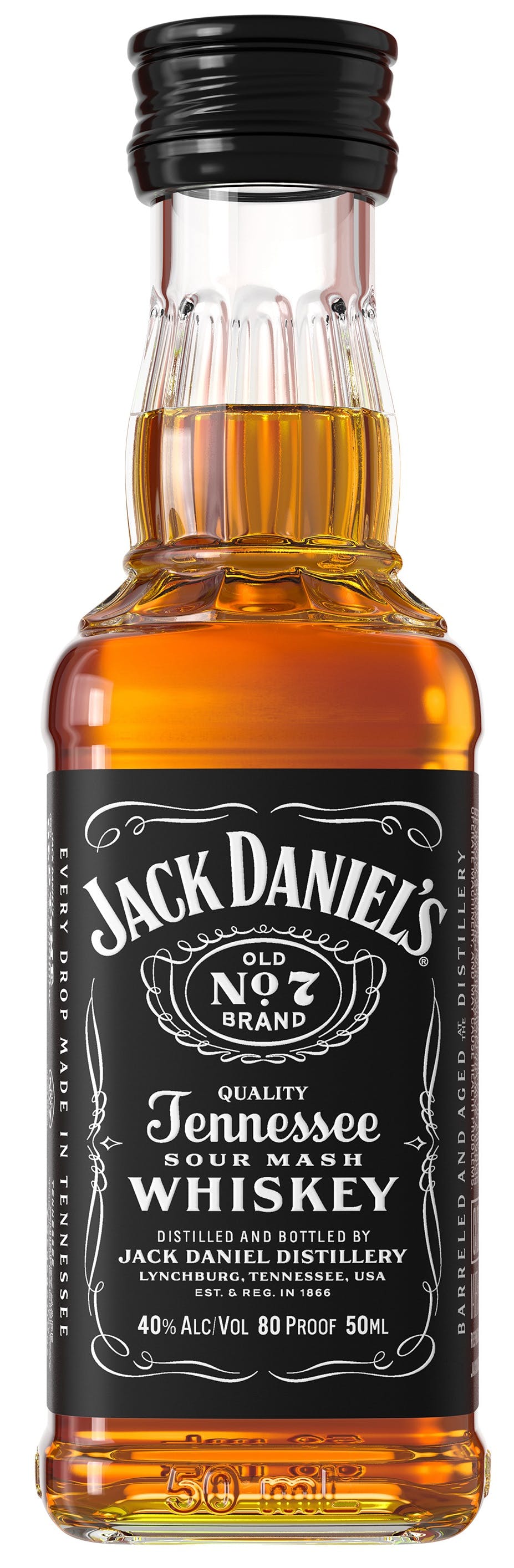 Jack Daniel's Black Label Old No. 7 50ml Plastic Bottle - Argonaut