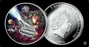 宇宙戦艦ヤマト40周年 映画公開記念 公式法定カラー銀貨／プレミアム