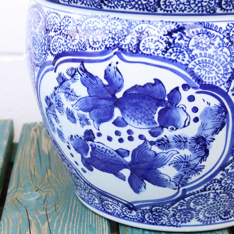 水鉢 大型 金魚 特大 13号 火鉢 鉢カバー – 輸入家具のインテリア北欧