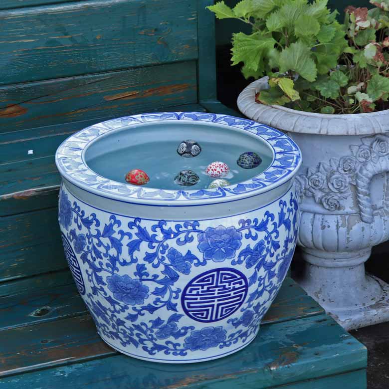 水鉢 大型 寿 特大 13号 火鉢 鉢カバー – 輸入家具のインテリア北欧
