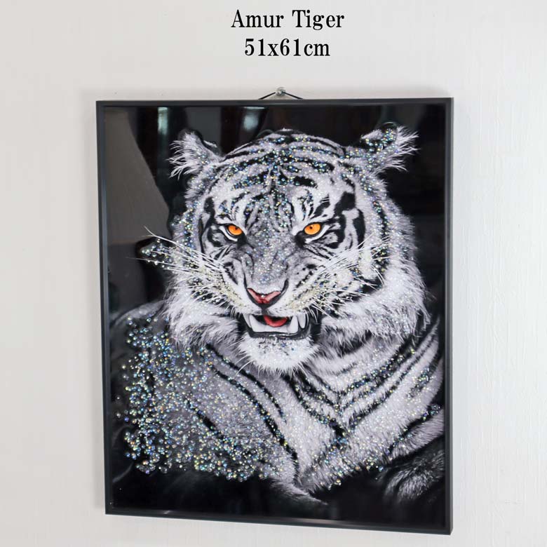 クリスタルピクチャー スプラッシュタイガー 虎 アート 143-026-046