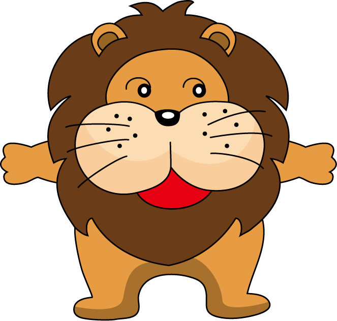 ライオンとトラ】 イラスト 動物 アクリル画 木製パネル BAEZ3