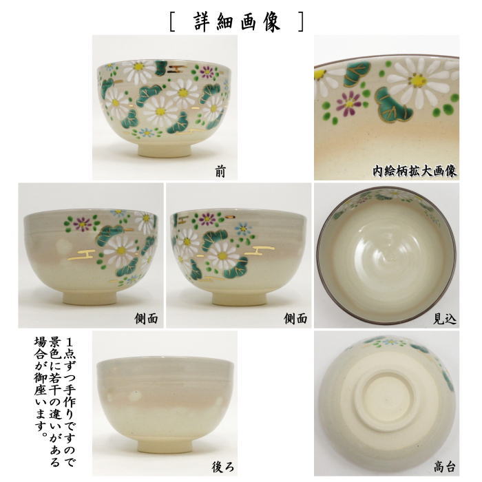 〇【茶器/茶道具 抹茶茶碗】 乾山写し 菊 田中喜泉作 – 今屋静香園