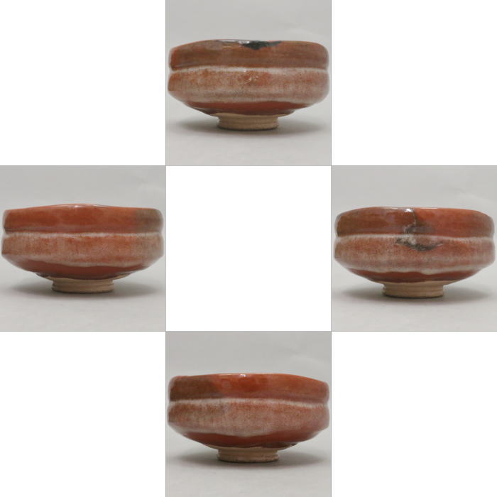 茶器/茶道具 抹茶茶碗】 平茶碗 赤楽茶碗 後藤明道作（政所窯） – 今屋