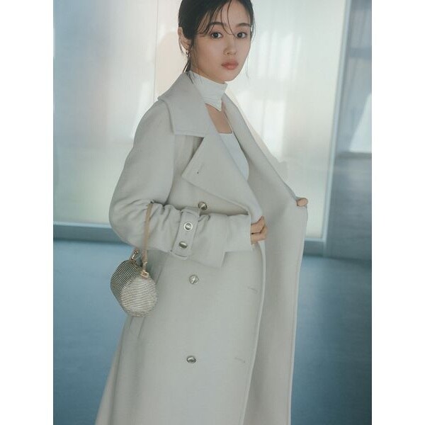 カシミヤ30％混ベーシックコート／Snidel 楽天市場】カシミヤ30%混