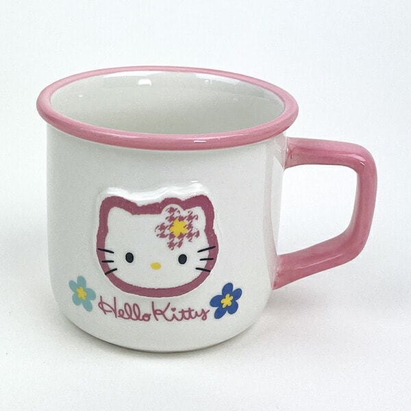 サンリオ ハローキティ カオハナ ホーロー風マグカップ コップ 食器