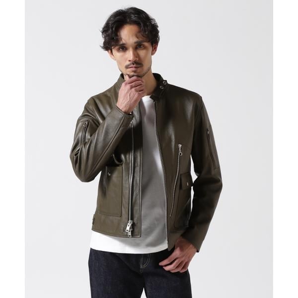 MR.OLIVEミスターオリーブMa-1 レザージャケット ストア M 鹿革ディア