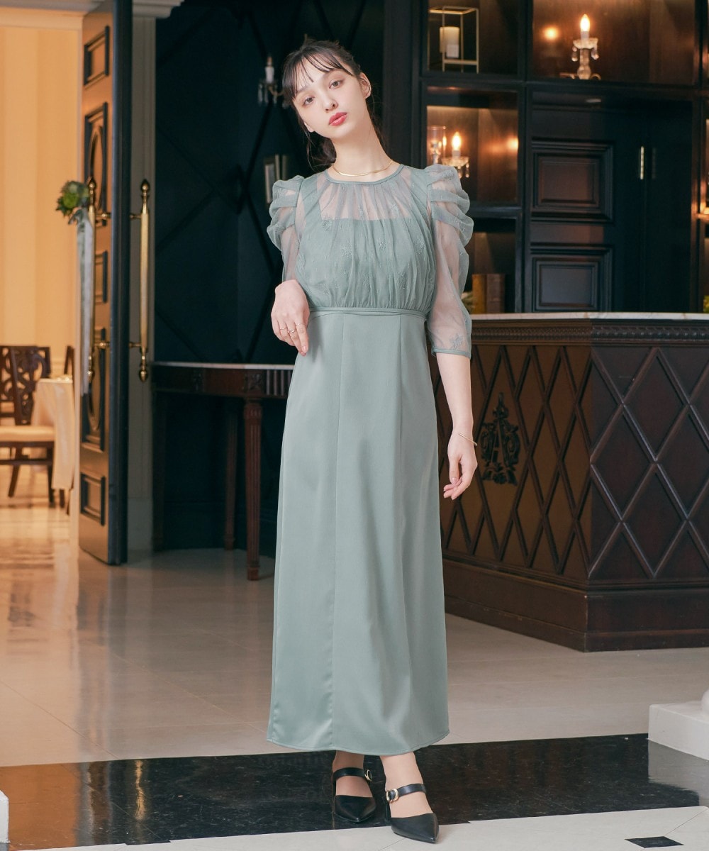 Leja】スパンコールボタニカルマーメイドボレロ2WAYドレスLEJA