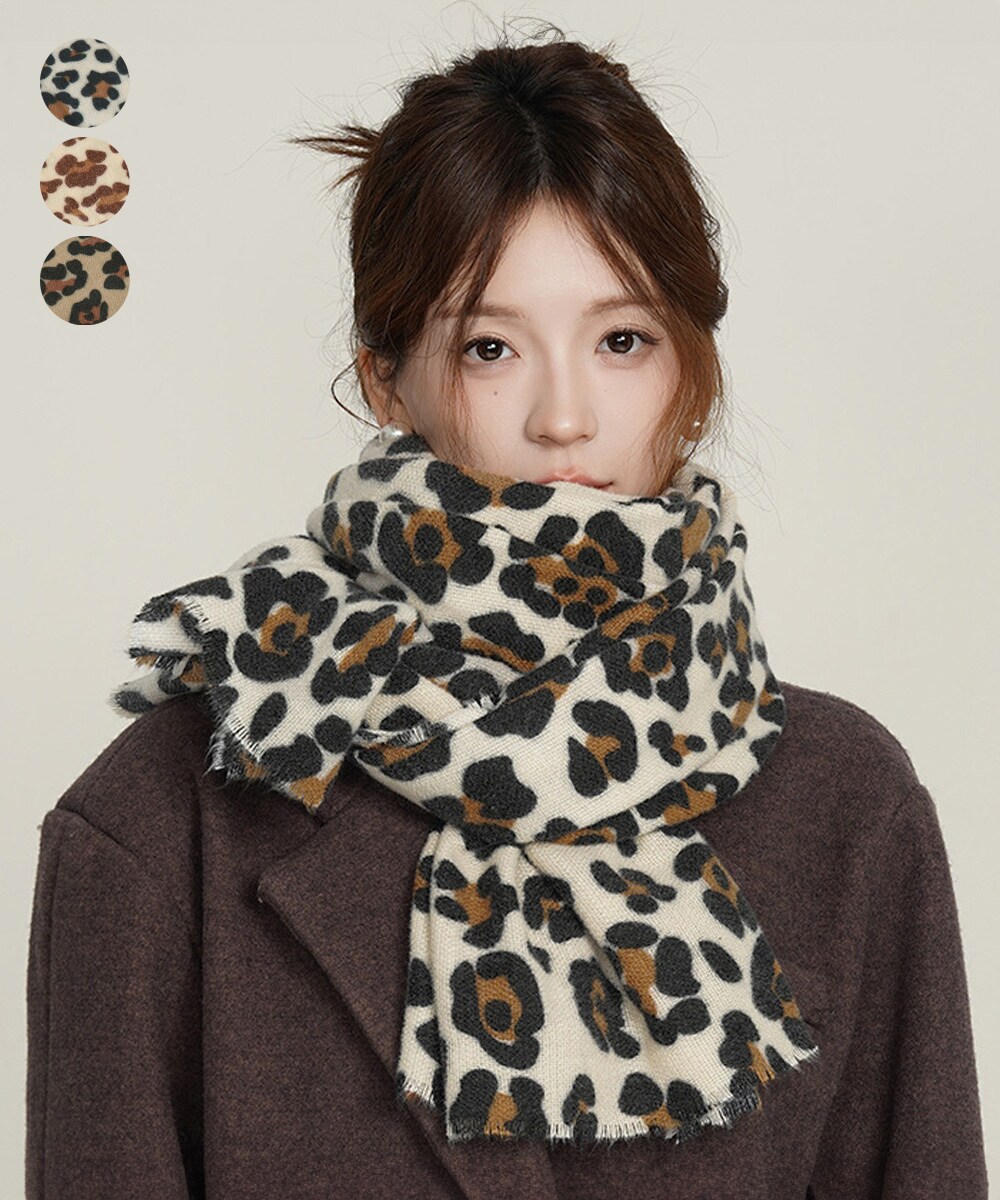 ストール レオパード柄 マフラー 春秋冬 | ミニミニストア